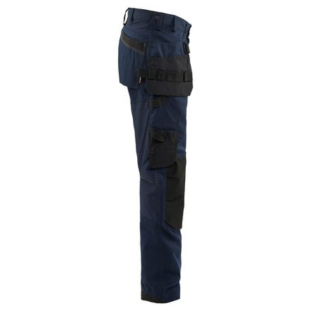 Blaklader 17501832 Craftsman Trousers With Stretch Dark Navy Blue Right