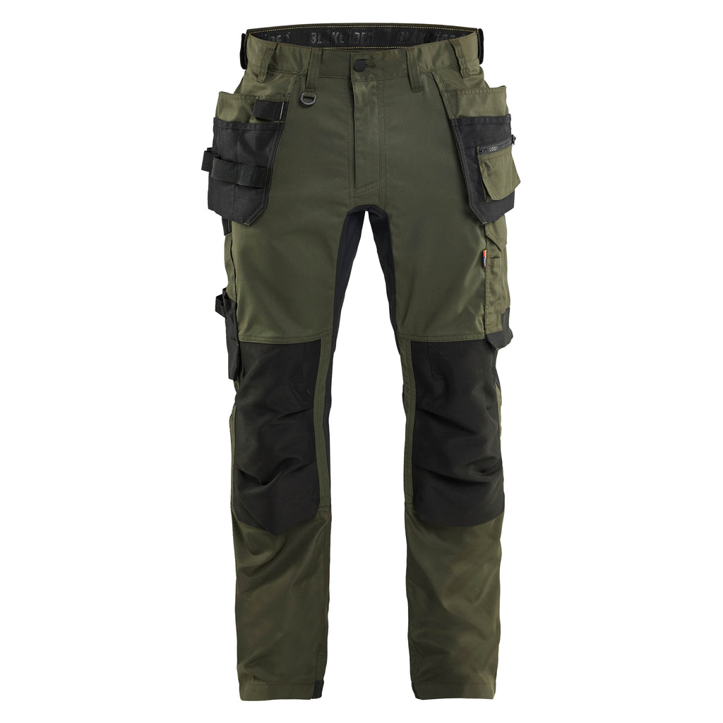 Blaklader 17501832 Craftsman Trousers With Stretch Forest Night Black Main