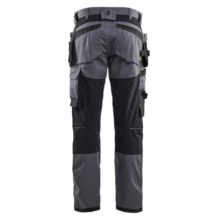Blaklader 17501832 Craftsman Trousers With Stretch Mid Grey Back
