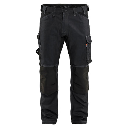 Blaklader 1751 Craftsman Denim Trousers With Stretch Black