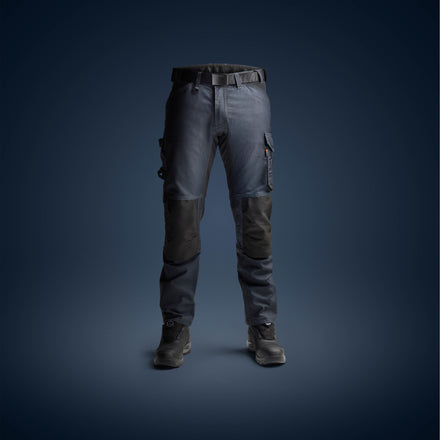 Blaklader 17511141 Craftsman Denim Trousers With Stretch Navy Blue Black Front 2