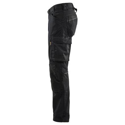Blaklader 17511832 Craftsman Trousers With Stretch Black Left