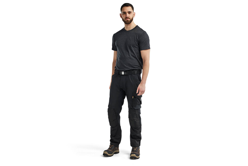 Blaklader 1751 Mid Grey Craftsman Trousers With Stretch