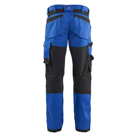 Blaklader 17511832 Craftsman Trousers With Stretch Cornflower Blue Black Back