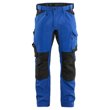 Blaklader 17511832 Craftsman Trousers With Stretch Cornflower Blue Black Main