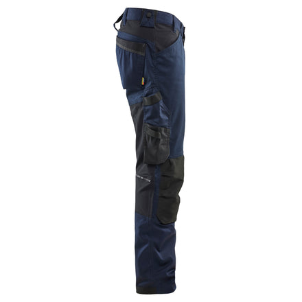 Blaklader 17511832 Craftsman Trousers With Stretch Dark Navy Blue Right