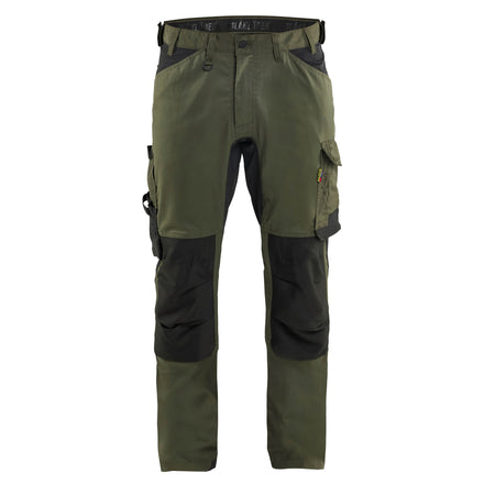 Blaklader 17511832 Craftsman Trousers With Stretch Forest Night Black Main