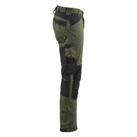 Blaklader 17511832 Craftsman Trousers With Stretch Forest Night Black Right