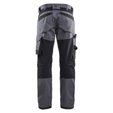 Blaklader 17511832 Craftsman Trousers With Stretch Mid Grey Back