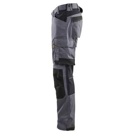 Blaklader 17511832 Craftsman Trousers With Stretch Mid Grey Left