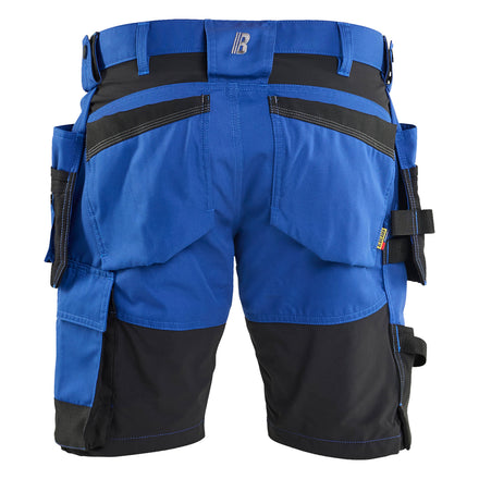 Blaklader 1752 Craftsman Shorts Stretch Cornflower Blue Black Back