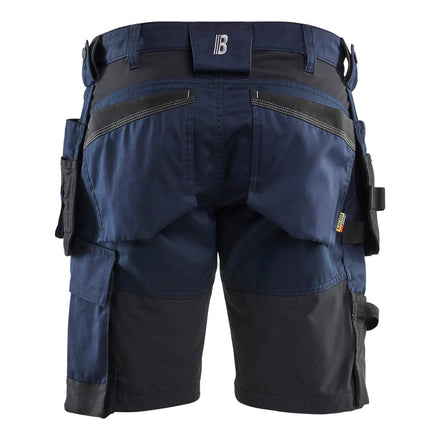 Blaklader 1752 Craftsman Shorts Stretch Dark Navy Blue Back