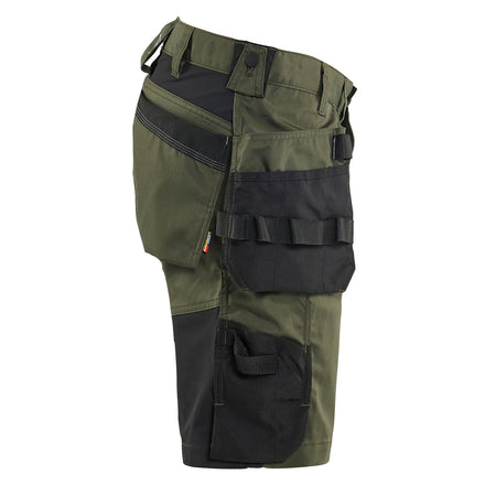 Blaklader 1752 Craftsman Shorts Stretch Forest Night Black Right