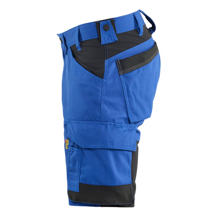 Blaklader 1753 Cornflower Blue/Black Craftsman Shorts Stretch