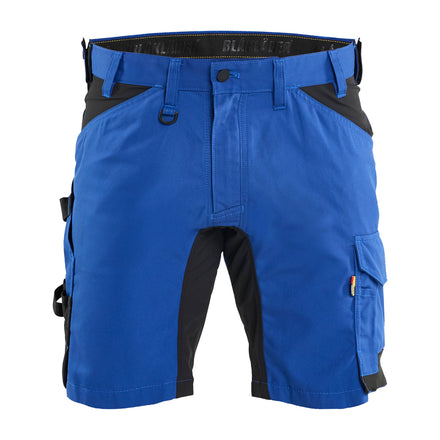 Blaklader 1753 Cornflower Blue/Black Craftsman Shorts Stretch