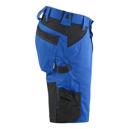 Blaklader 1753 Cornflower Blue/Black Craftsman Shorts Stretch