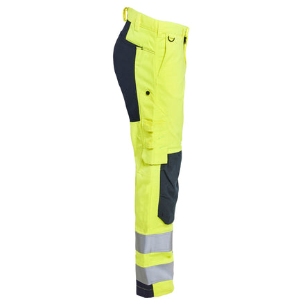 Blaklader 1788 Multinorm Inherent Trousers With Stretch Hi Vis Yellow Navy Blue Right