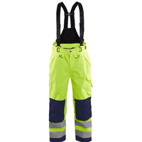 Blaklader 1867 Hi Vis Shell Trousers Hi Vis Yellow Navy Blue Main