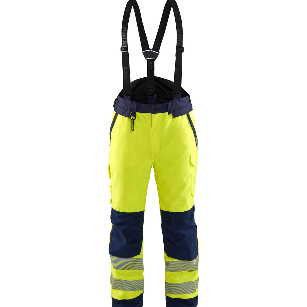 Blaklader 1875 Hi-Vis Yellow/Navy Blue Winter Trousers