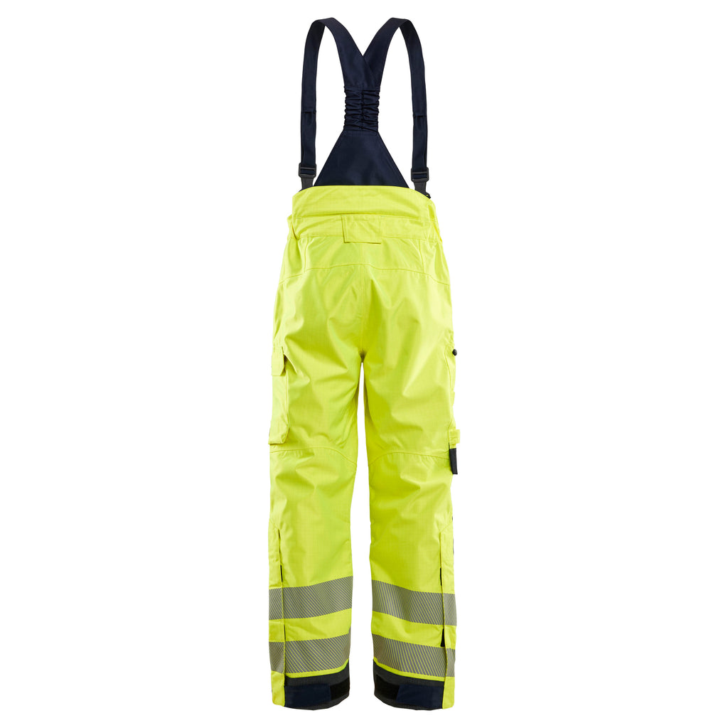 Blaklader 1881 Hi-Vis Yellow/Navy Blue Arc Flash & Fire Retardant Multinorm Shell Trousers
