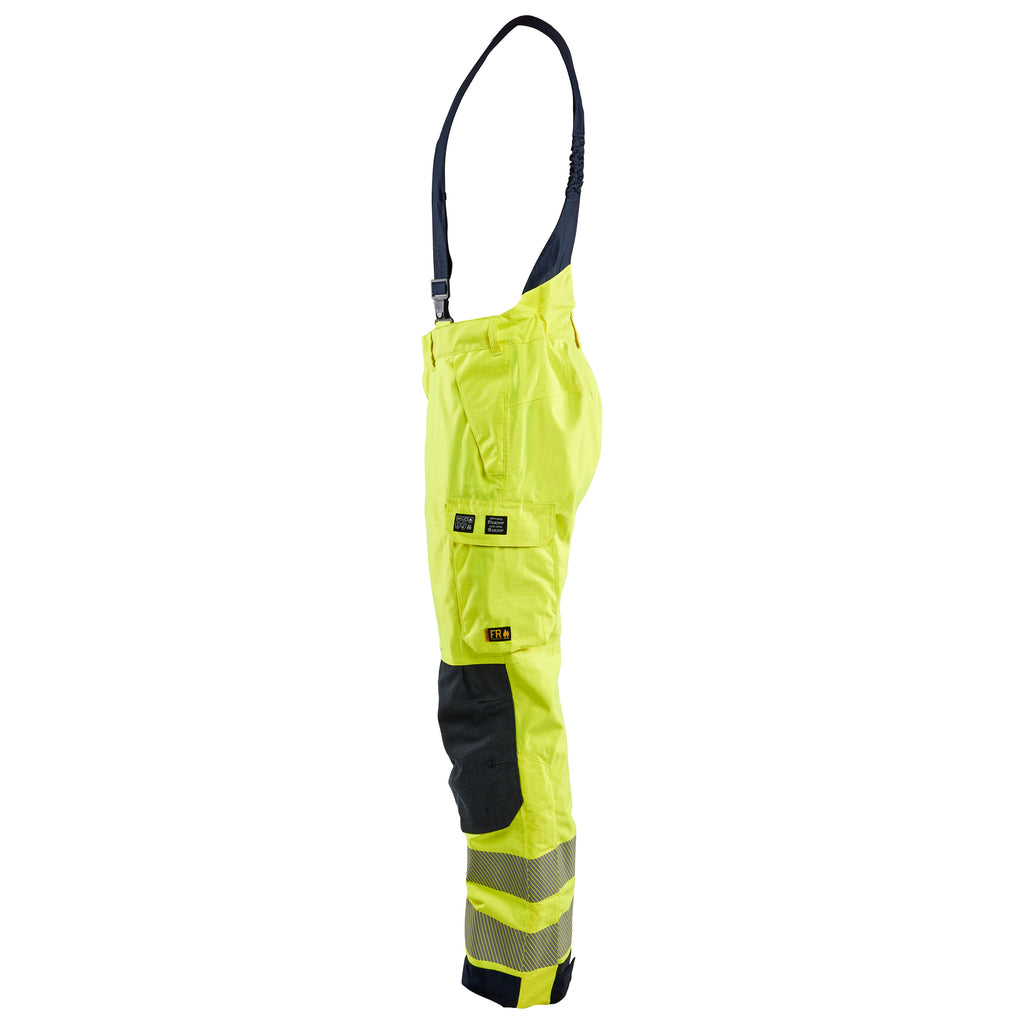 Blaklader 1881 Hi-Vis Yellow/Navy Blue Arc Flash & Fire Retardant Multinorm Shell Trousers