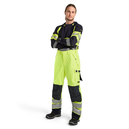 Blaklader 1881 Hi-Vis Yellow/Navy Blue Arc Flash & Fire Retardant Multinorm Shell Trousers