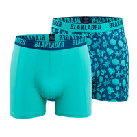 Blaklader 1886 Boxer Shorts 2-Pack | Light Blue/Blue Green