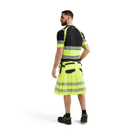 Blaklader 1921 Hi Vis Kilt Hi Vis Yellow Black 2 Model
