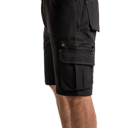 Blaklader 1987 Craftsman Shorts In 4 Way Stretch X1900 Black Feature 1