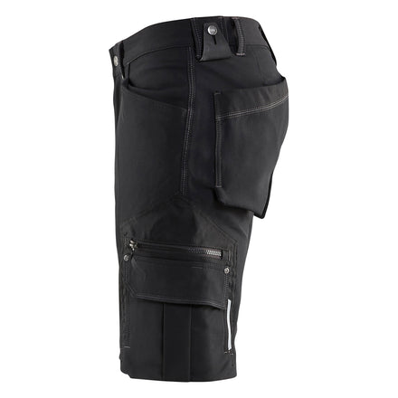 Blaklader 1987 Craftsman Shorts In 4 Way Stretch X1900 Black Left