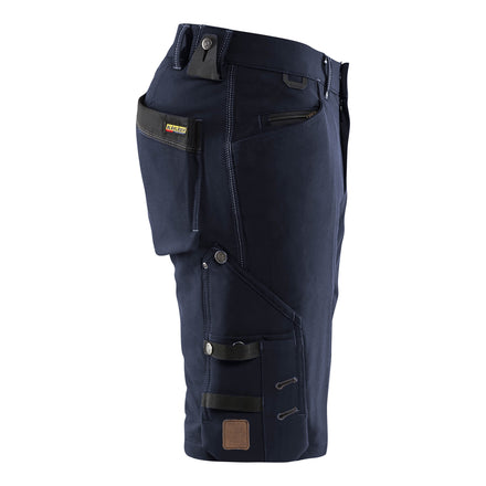 Blaklader 1987 Craftsman Shorts In 4 Way Stretch X1900 Dark Navy Black Right