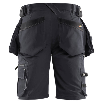 Blaklader 1988 Craftsman Shorts 4 Way Stretch X1900 Black Black Back