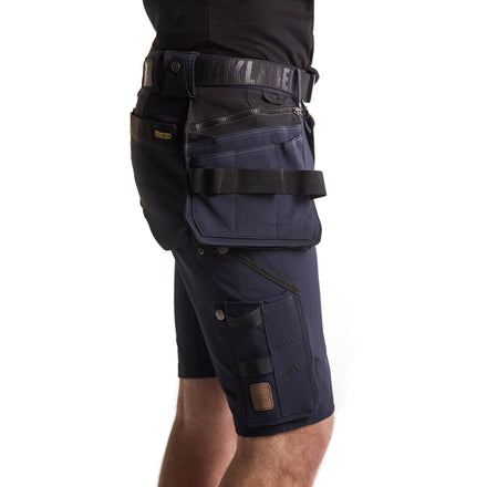 Blaklader 1988 Craftsman Shorts 4 Way Stretch X1900 Dark Navy Black Feature 1
