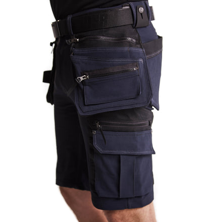 Blaklader 1988 Craftsman Shorts 4 Way Stretch X1900 Dark Navy Black Feature 2