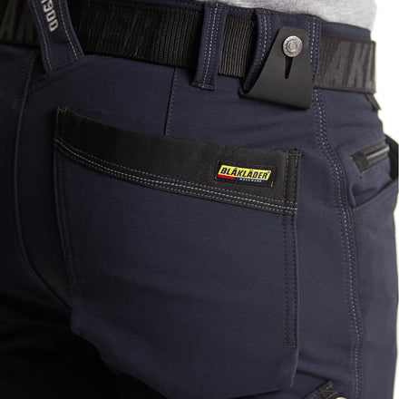 Blaklader 1989 Craftsman Trousers 4 Way Stretch X1900 Dark Navy Black Feature 1