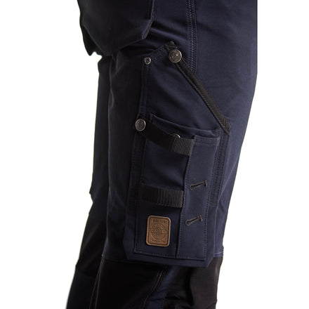 Blaklader 1989 Craftsman Trousers 4 Way Stretch X1900 Dark Navy Black Feature 2