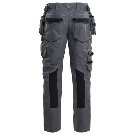 Blaklader 1990 Craftsman Trousers Stretch X1900 Mid Grey Black Back