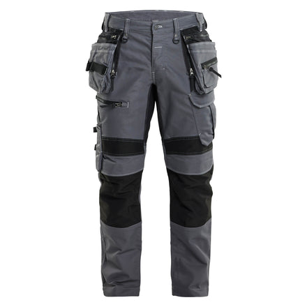 Blaklader 1990 Craftsman Trousers Stretch X1900 Mid Grey Black Main
