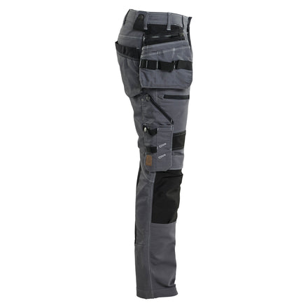 Blaklader 1990 Craftsman Trousers Stretch X1900 Mid Grey Black Right
