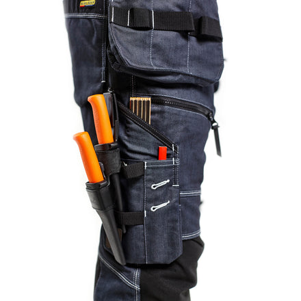 Blaklader 1990 Craftsman Trousers Stretch X1900 Navy Blue Black Feature 1