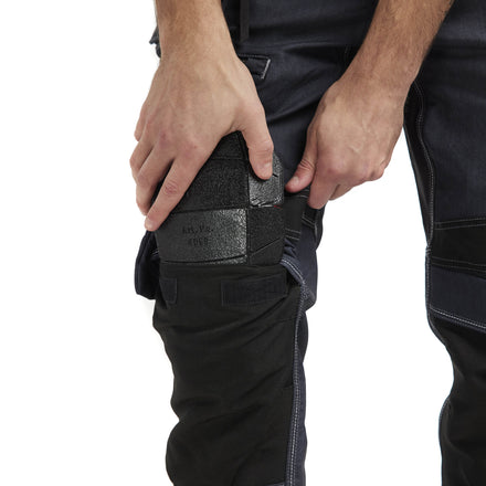 Blaklader 1990 Craftsman Trousers Stretch X1900 Navy Blue Black Feature 3