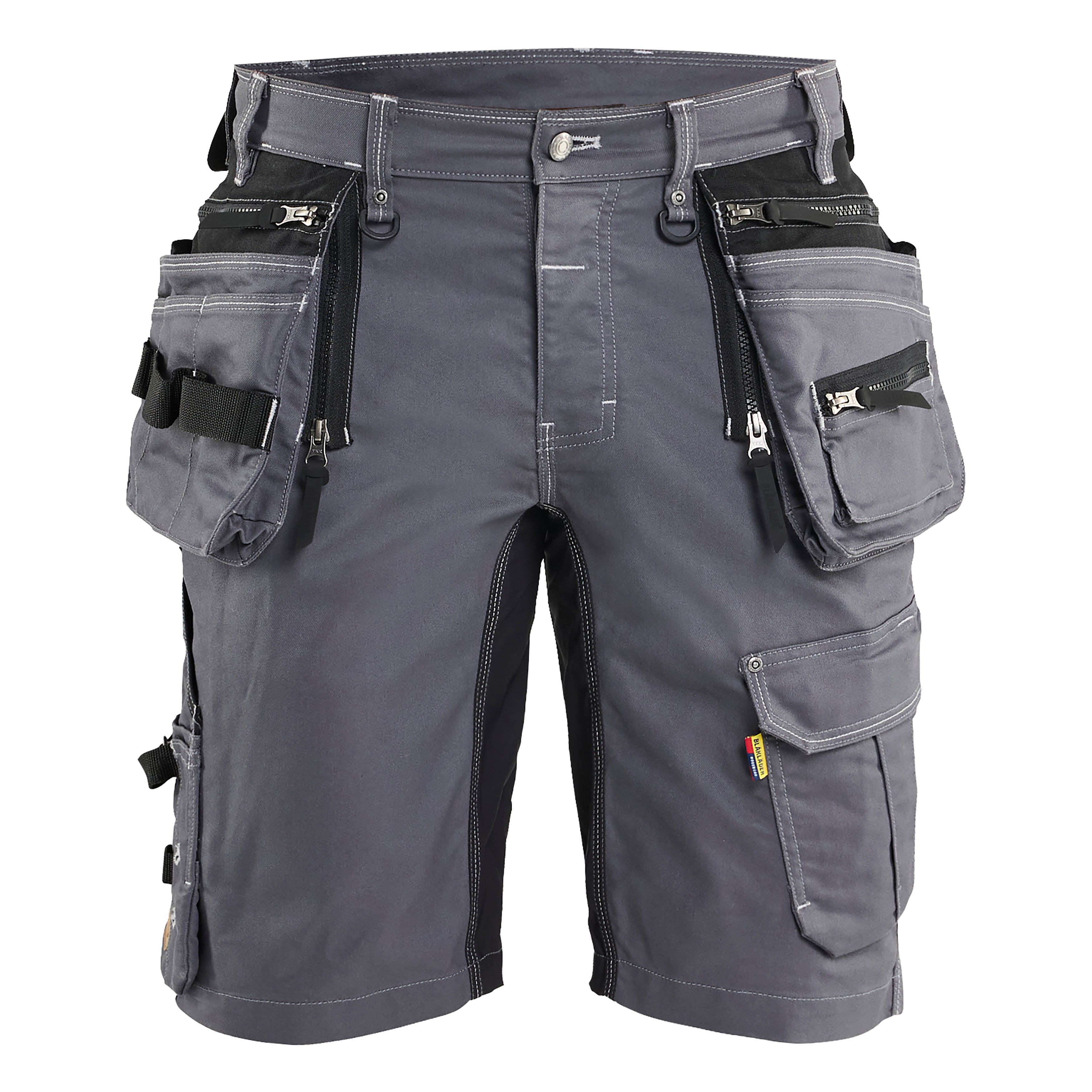 Blaklader 1992 Mid Grey/Black Craftsman Shorts Stretch X1900