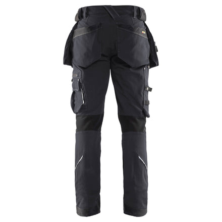 Blaklader 1998 Craftsman Trousers 4 Way Stretch X1900 Black Black Back