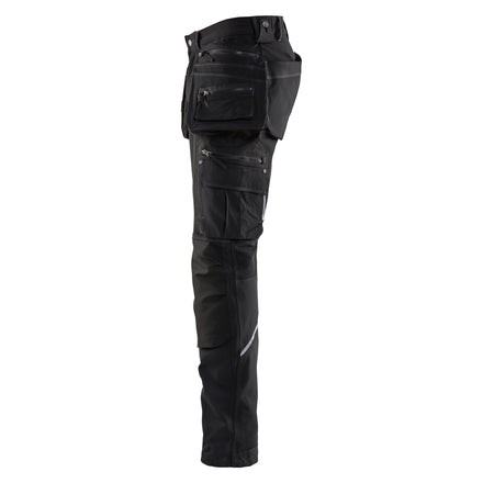 Blaklader 1998 Craftsman Trousers 4 Way Stretch X1900 Black Left