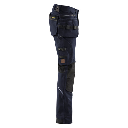 Blaklader 1998 Craftsman Trousers 4 Way Stretch X1900 Dark Navy Black Right