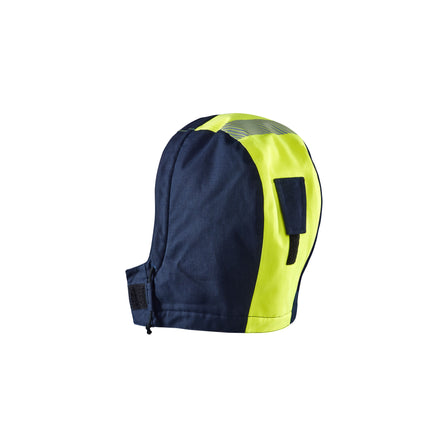Blaklader 2167 Multinorm Winter Hood Hi Vis Yellow Navy Blue Back