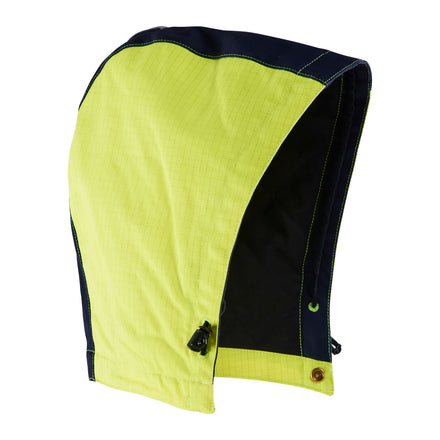 Blaklader 2169 Flame Resistant Winter Hood Hi Vis Yellow Navy Blue