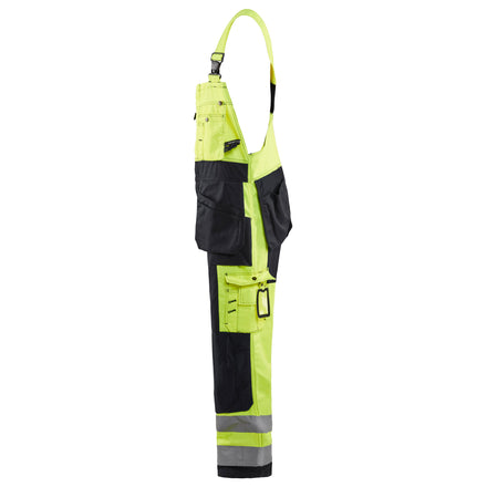 Blaklader 2603 Hi Vis Bib Overalls Hi Vis Yellow Black Left