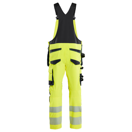 Blaklader 2626 Hi Vis Bib Overalls 4 Way Stretch Hi Vis Yellow Black Back