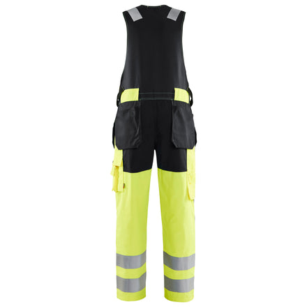 Blaklader 2653 Hi Vis Sleeveless Overall Hi Vis Yellow Black Back